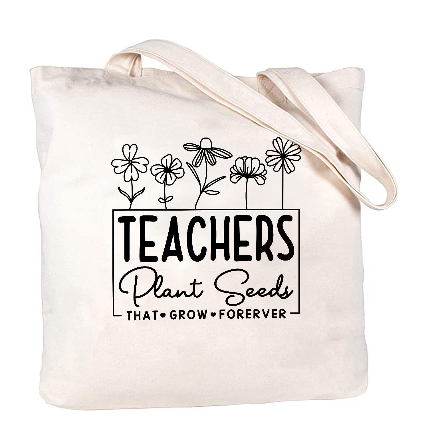Canvas Teacher Appreciation Tote Bag