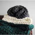 Chunky Merino Wool Throw Blanket — Decorative