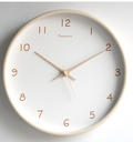 Solid Wood Silent Wall Clock — Nordic Style