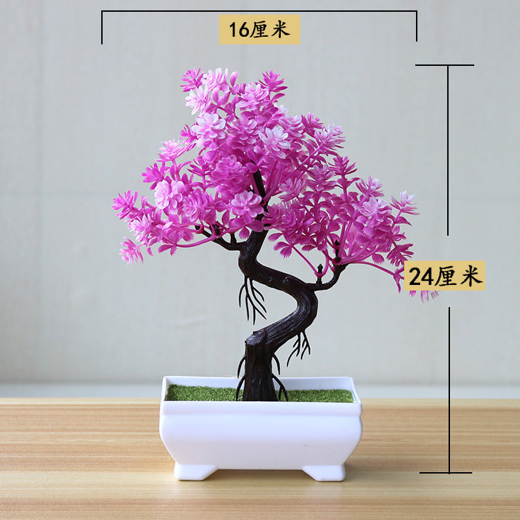 Artificial Bonsai Potted Plant — Desk Decor