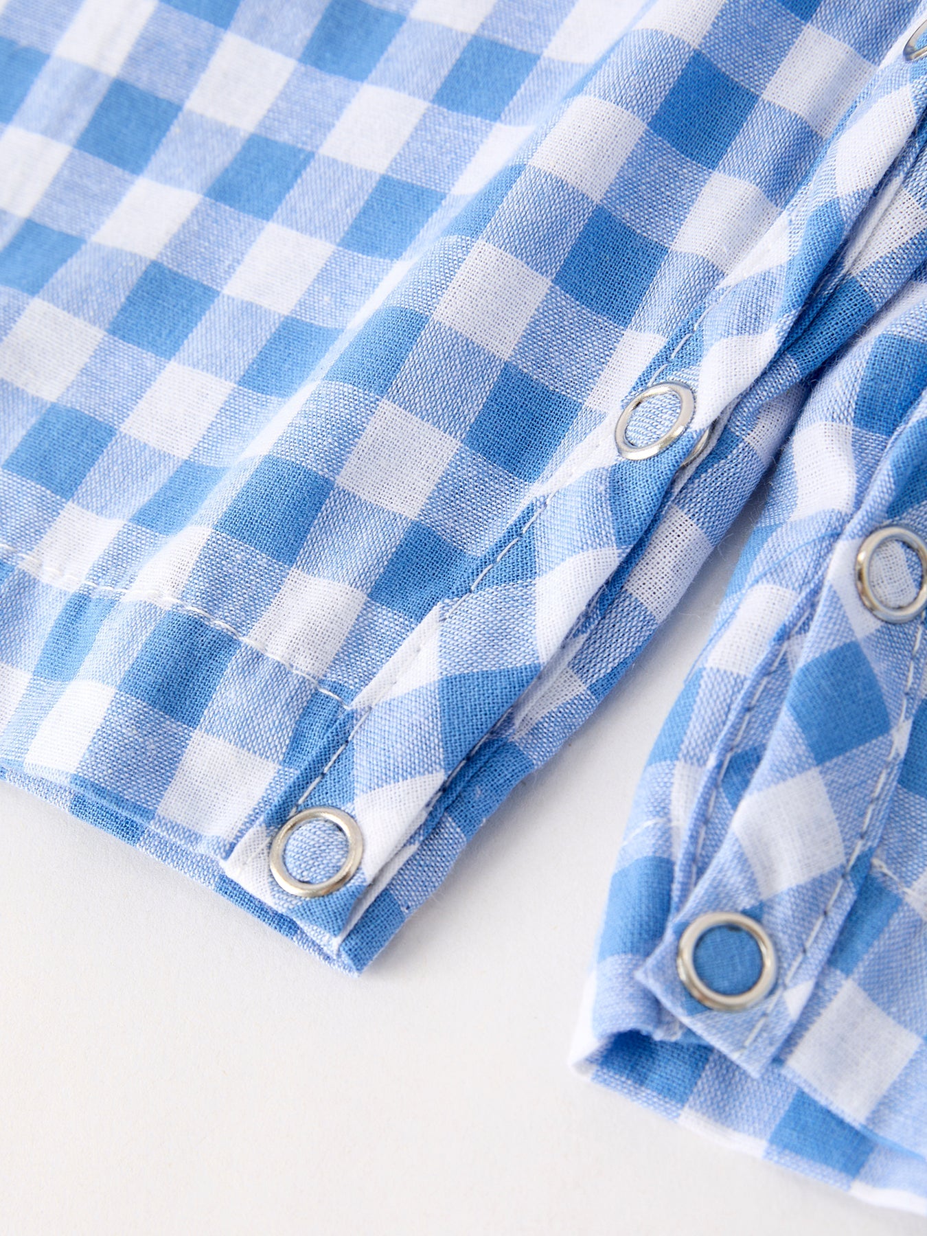 Blue Pumpkin Smocked Baby Boy Romper — Thanksgiving & Halloween