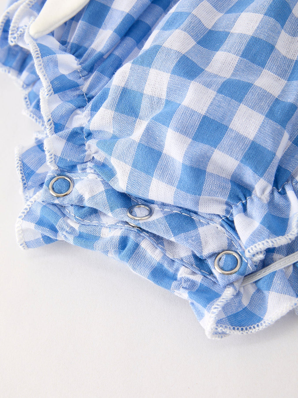Blue Pumpkin Smocked Baby Girl Romper — Thanksgiving & Halloween