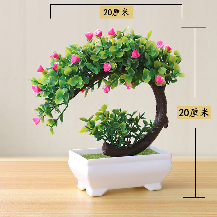 Artificial Bonsai Potted Plant — Desk Decor