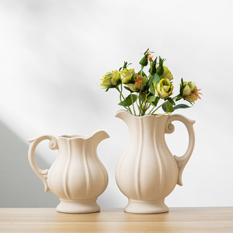 Elegant Ceramic Watering Vase for Flowers and Decor