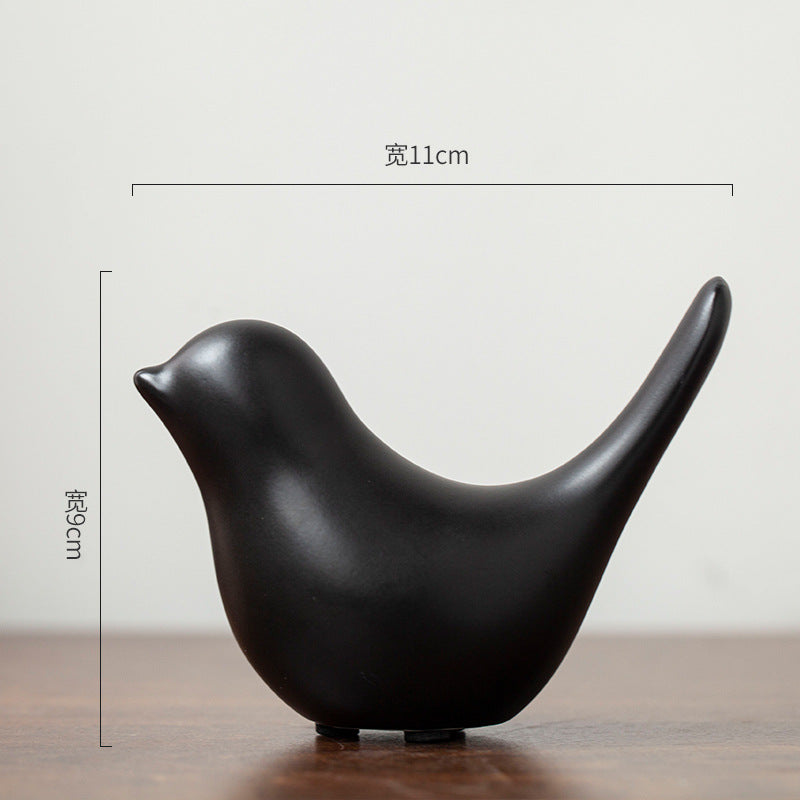 Nordic Minimalist Ceramic Bird Sculpture