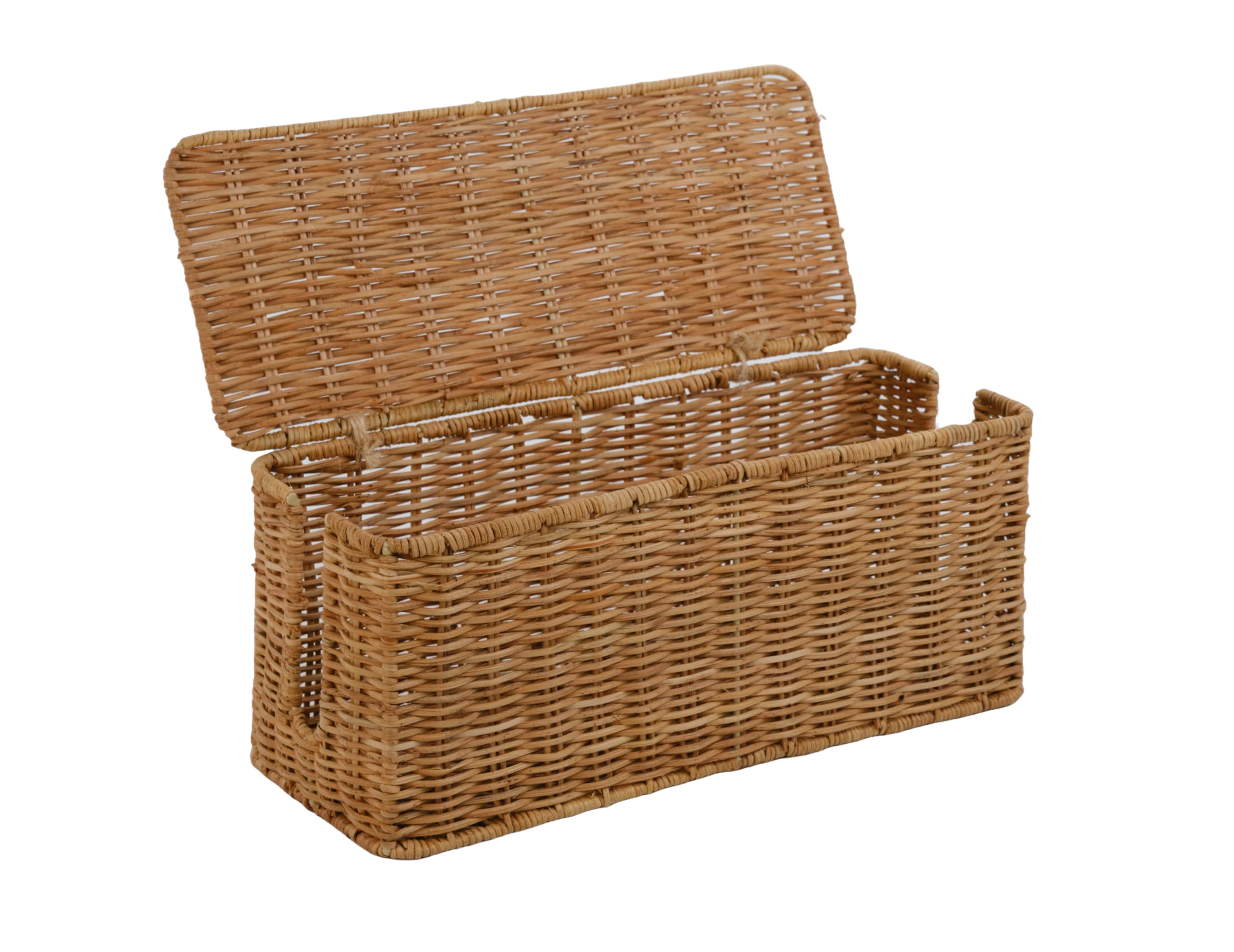 Natural Rattan Cable Management Box
