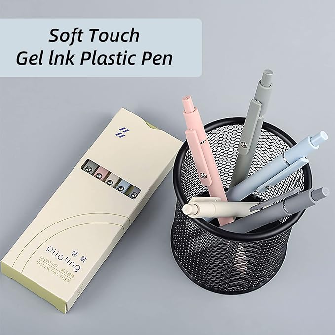 SmoothWrite Black Gel Pens — 5 Pack, 0.5mm