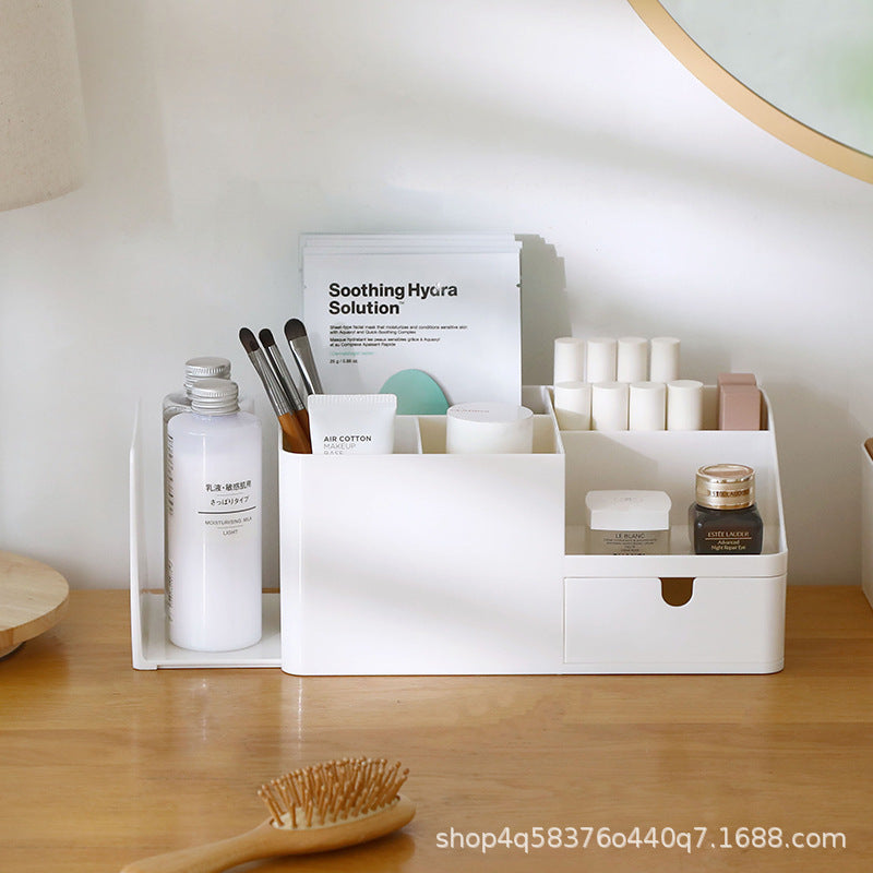 Compact Desk Caddy with Drawer for Office Supplies