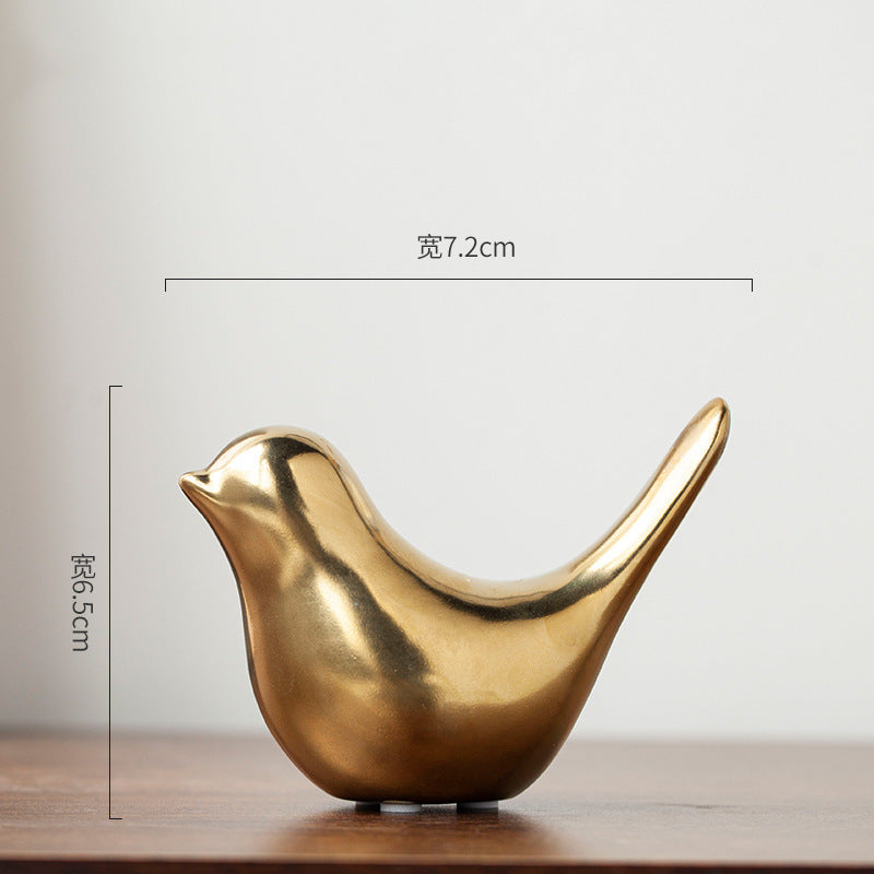 Nordic Minimalist Ceramic Bird Sculpture