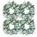Mini Eucalyptus Wreath Set — 4 Pack, 11 Inch