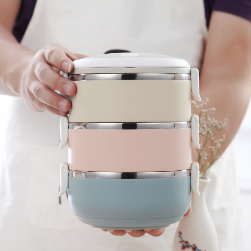 Japanese-Style Stainless Steel Insulated Lunch Box