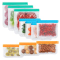 Silicone Reusable Food Storage Bags — Set of 10