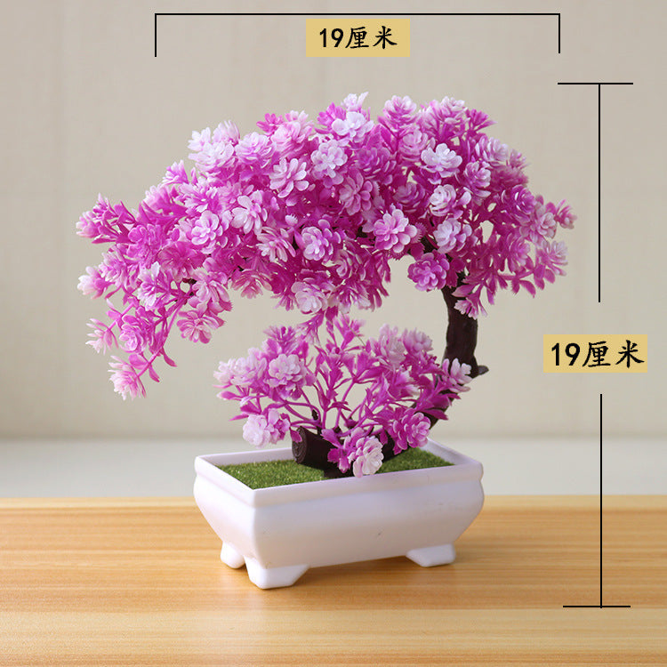 Artificial Bonsai Potted Plant — Desk Decor