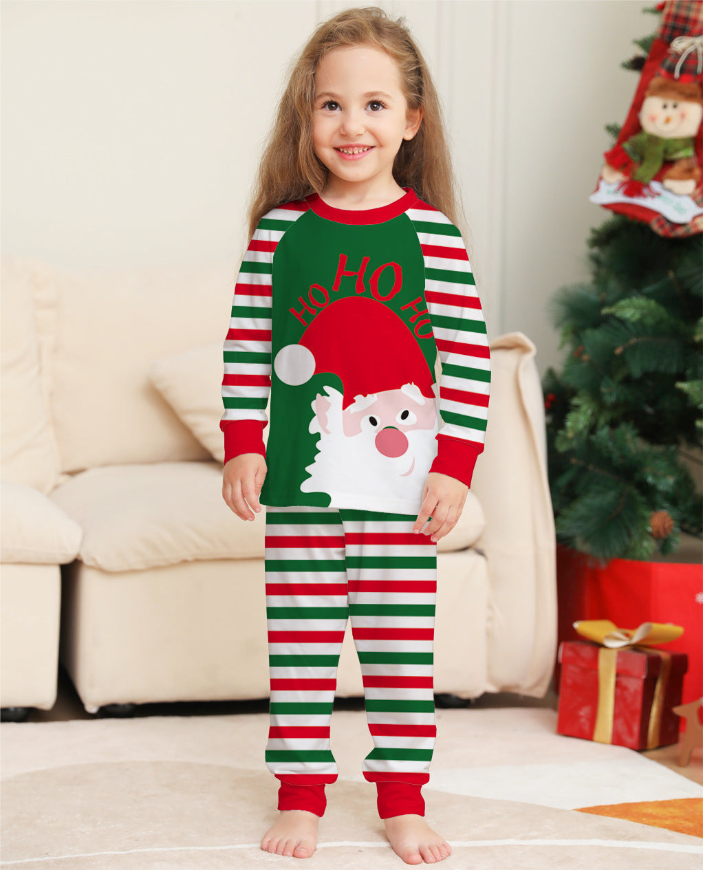 Family Christmas Pajamas — Red Stripe Matching Set
