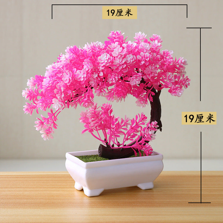 Artificial Bonsai Potted Plant — Desk Decor