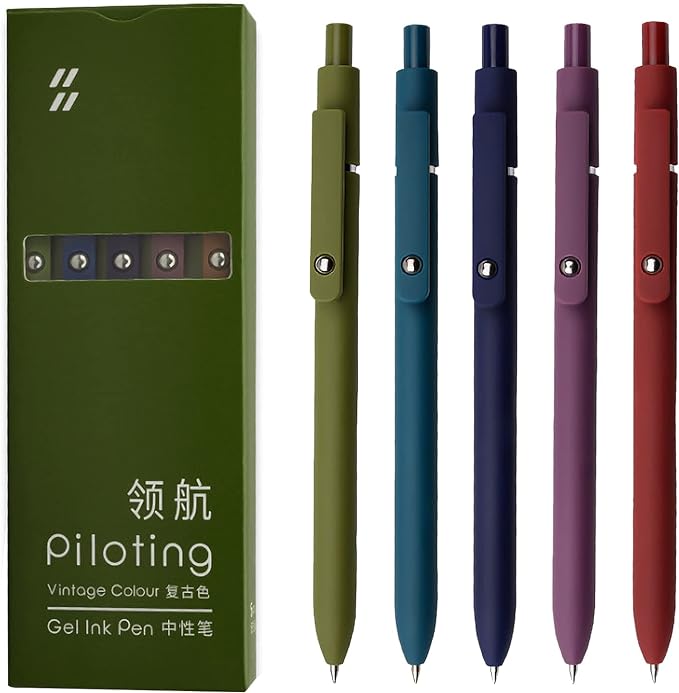 SmoothWrite Black Gel Pens — 5 Pack, 0.5mm