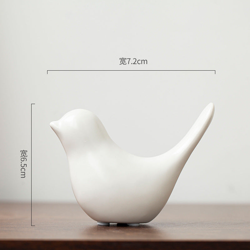 Nordic Minimalist Ceramic Bird Sculpture