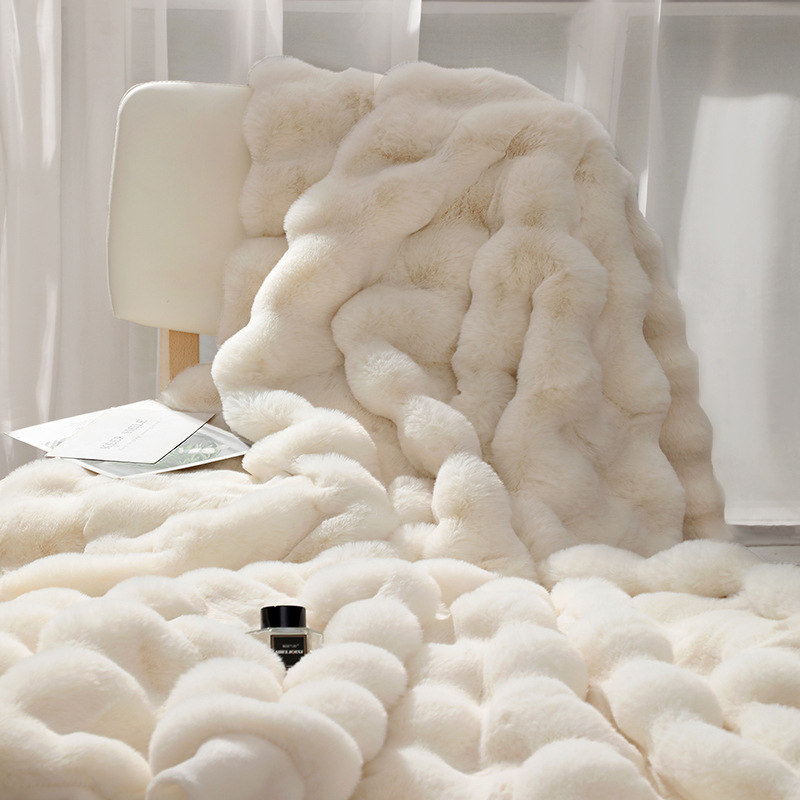 Soft Velvet Flannel Throw Blanket