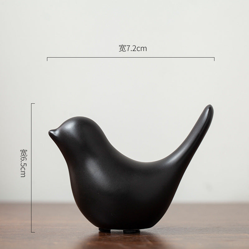 Nordic Minimalist Ceramic Bird Sculpture