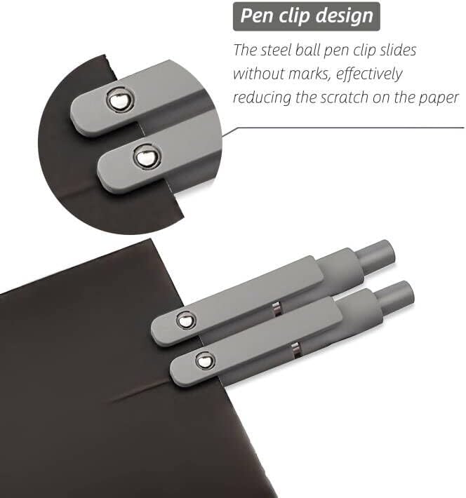 SmoothWrite Black Gel Pens — 5 Pack, 0.5mm