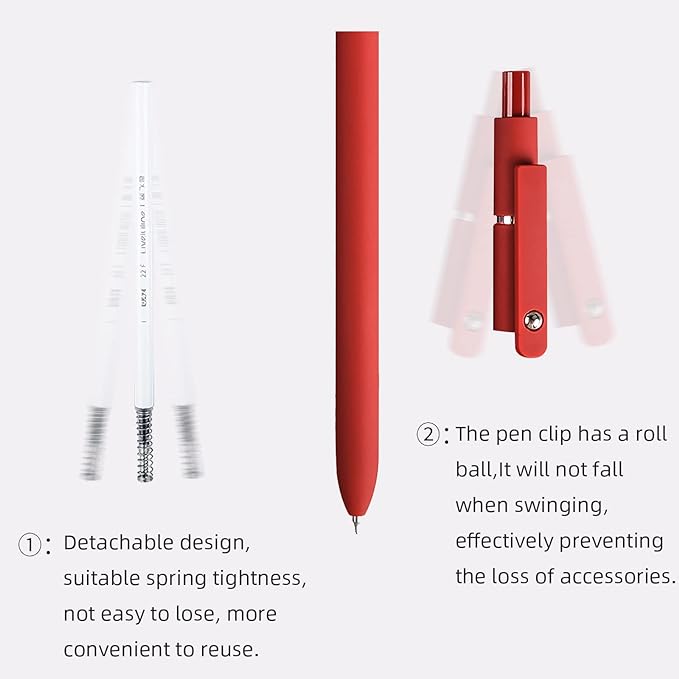 SmoothWrite Black Gel Pens — 5 Pack, 0.5mm