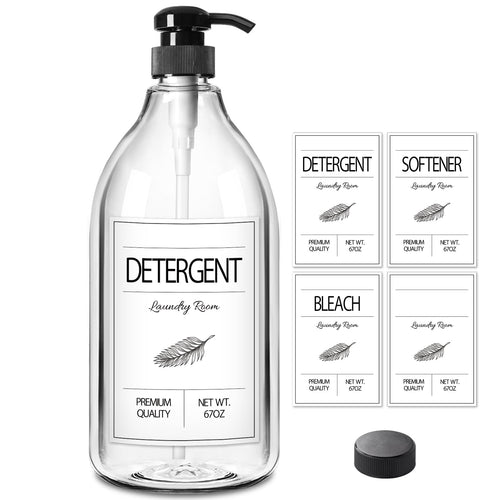 67oz Refillable Laundry Detergent Dispenser with Pump