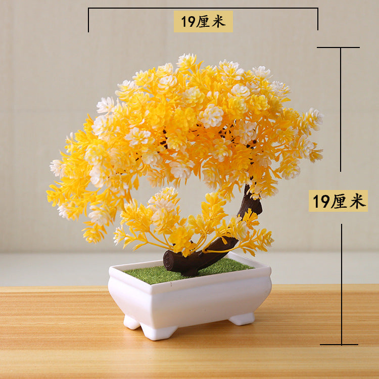 Artificial Bonsai Potted Plant — Desk Decor
