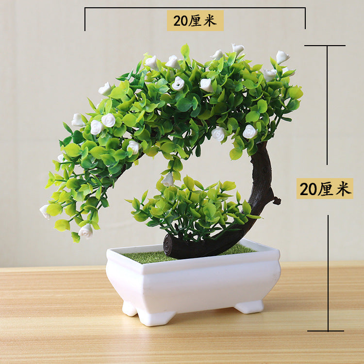 Artificial Bonsai Potted Plant — Desk Decor