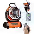 Camping Fan with LED Light & Power Bank — 10,000/20,000mAh