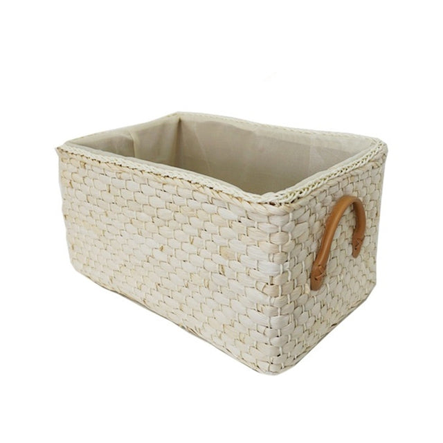 Woven Storage Baskets with Handles — Small & Large