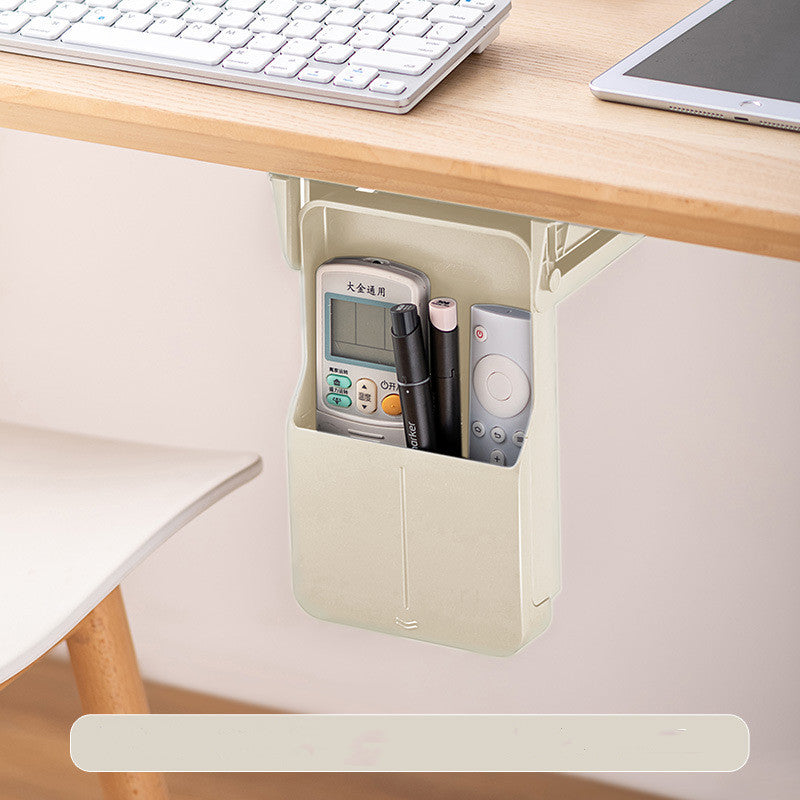 Sleek Adhesive Under Desk Organizer
