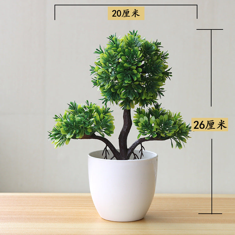 Artificial Bonsai Potted Plant — Desk Decor