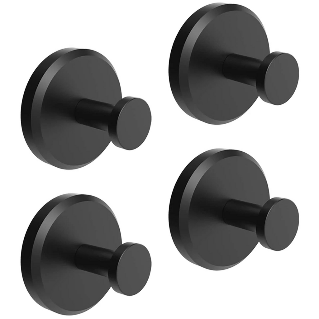No-Drill Wall Hook — Matte Black