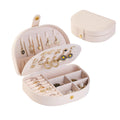 Compact Leather Travel Jewelry Organizer