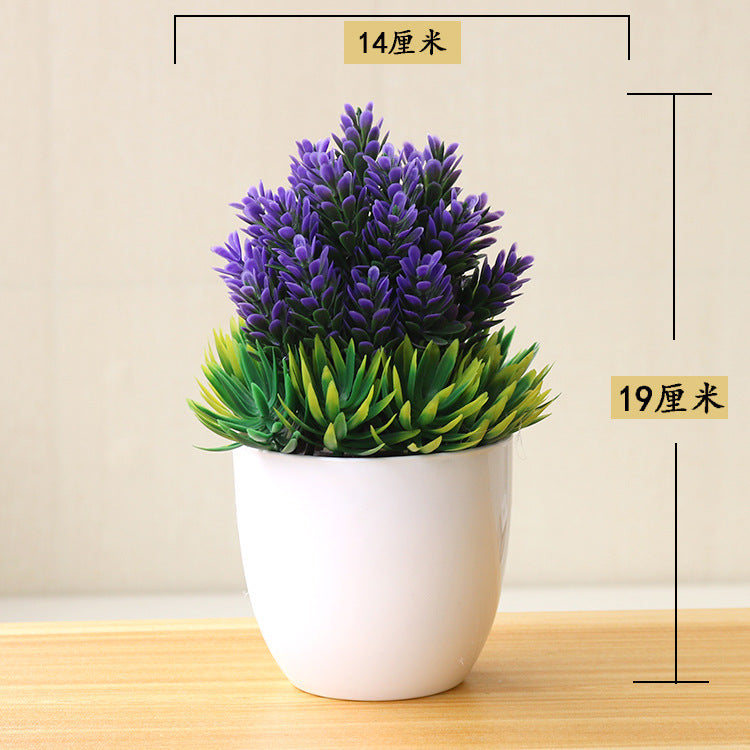 Artificial Bonsai Potted Plant — Desk Decor