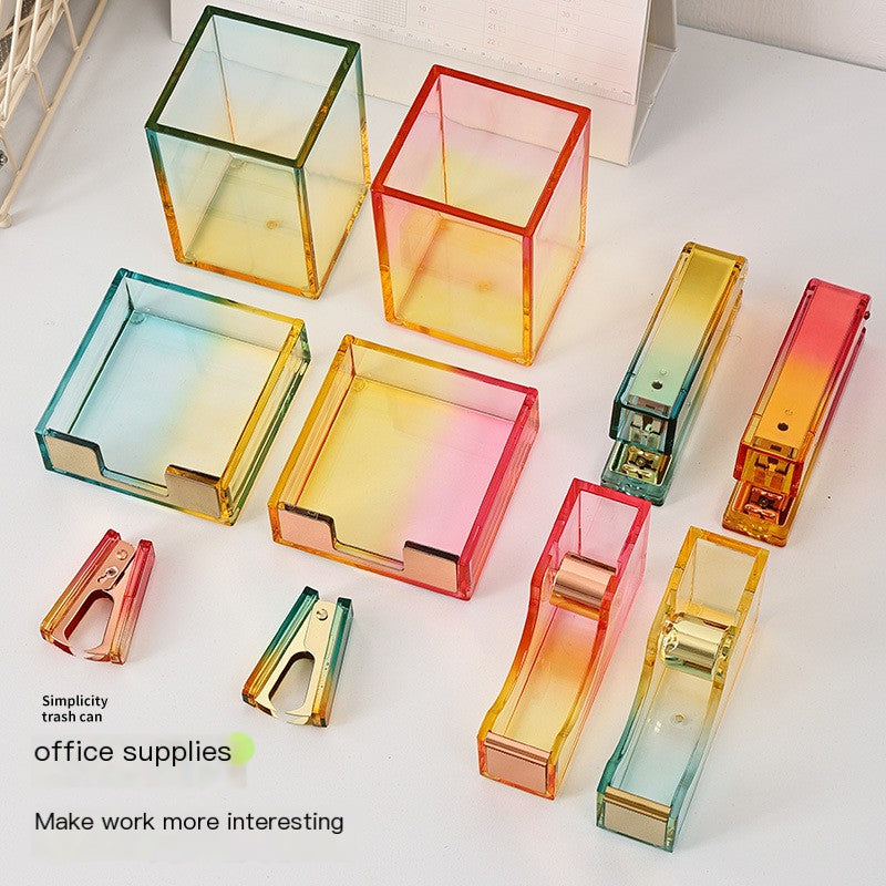 Colorful Acrylic Office Organizer Set