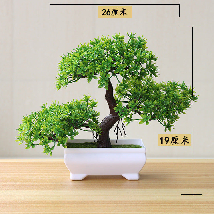 Artificial Bonsai Potted Plant — Desk Decor