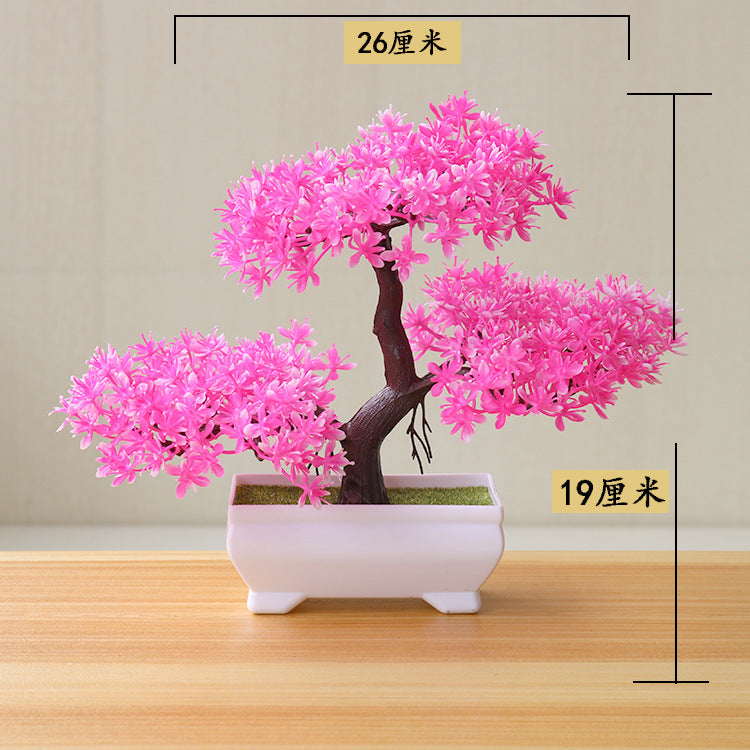 Artificial Bonsai Potted Plant — Desk Decor
