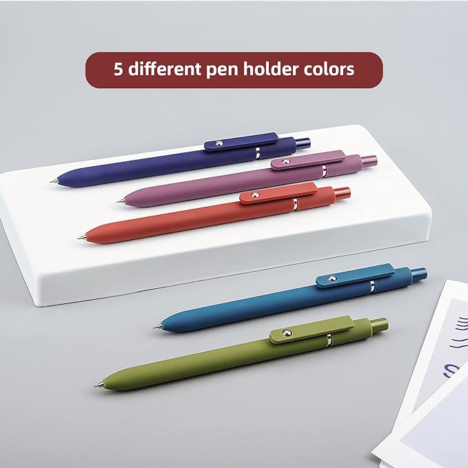 SmoothWrite Black Gel Pens — 5 Pack, 0.5mm