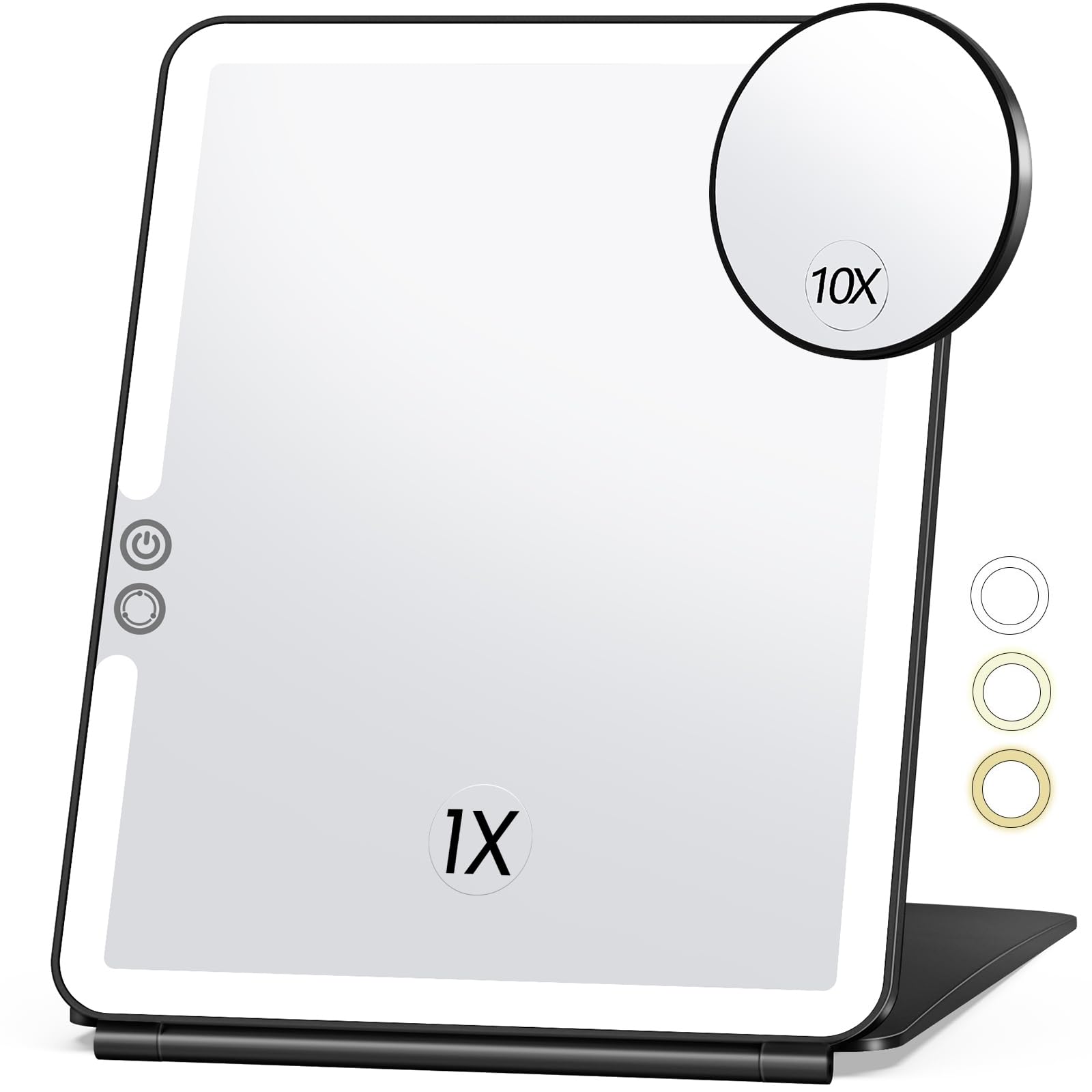 LED Travel Makeup Mirror with 10x Magnification