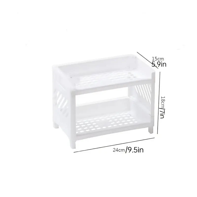 Sleek Dual-Layer Desk Organizer
