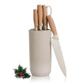 6-Piece Kitchen Knife Set with Block