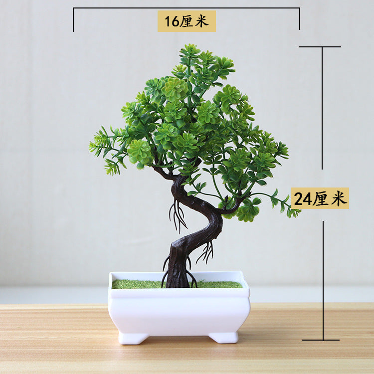 Artificial Bonsai Potted Plant — Desk Decor