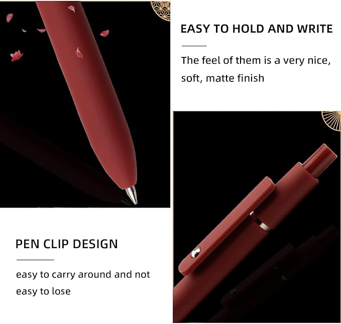 SmoothWrite Black Gel Pens — 5 Pack, 0.5mm