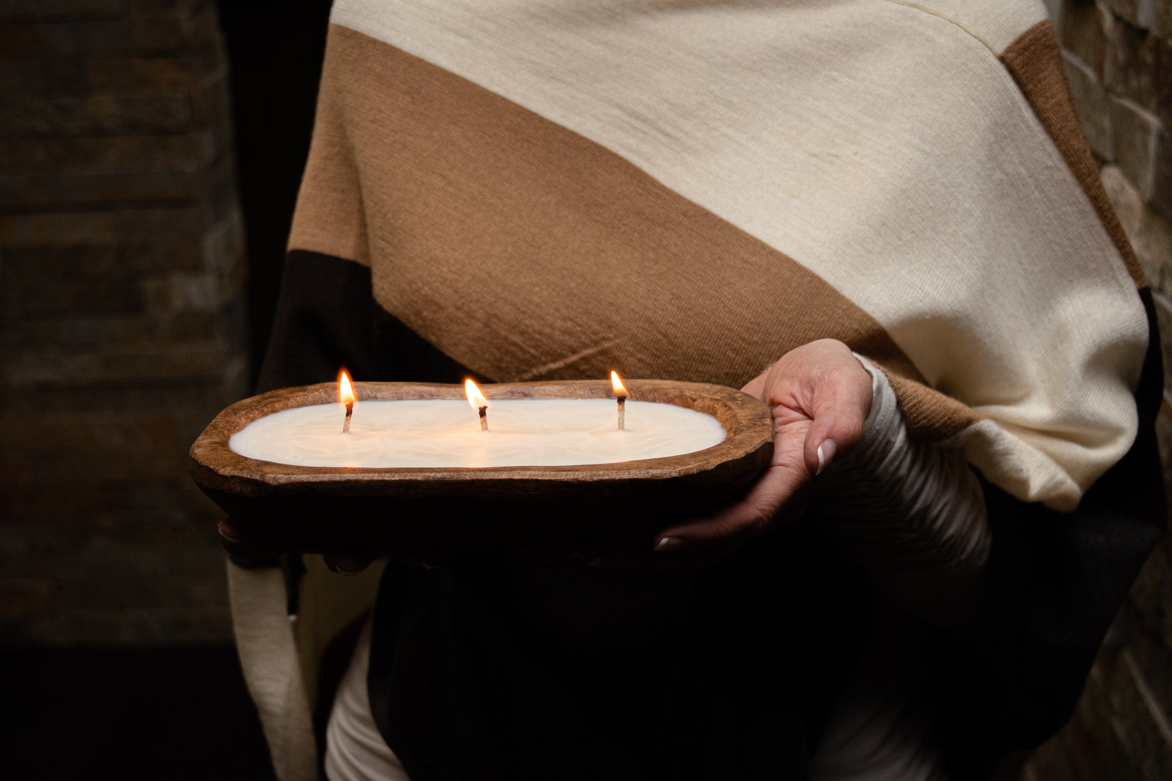 3-Wick Farmhouse Dough Bowl Candle