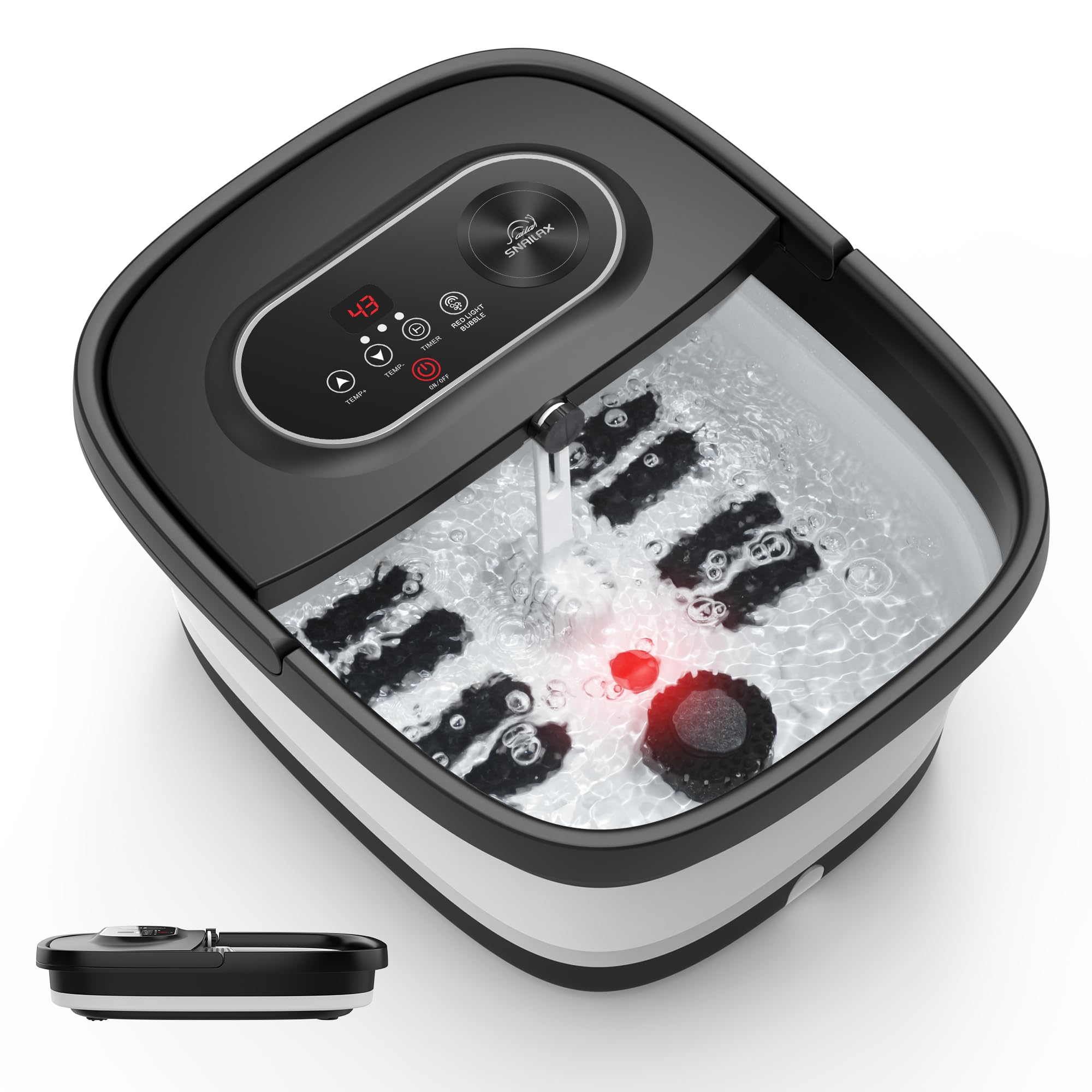Collapsible Foot Spa with Heat & Massage Rollers