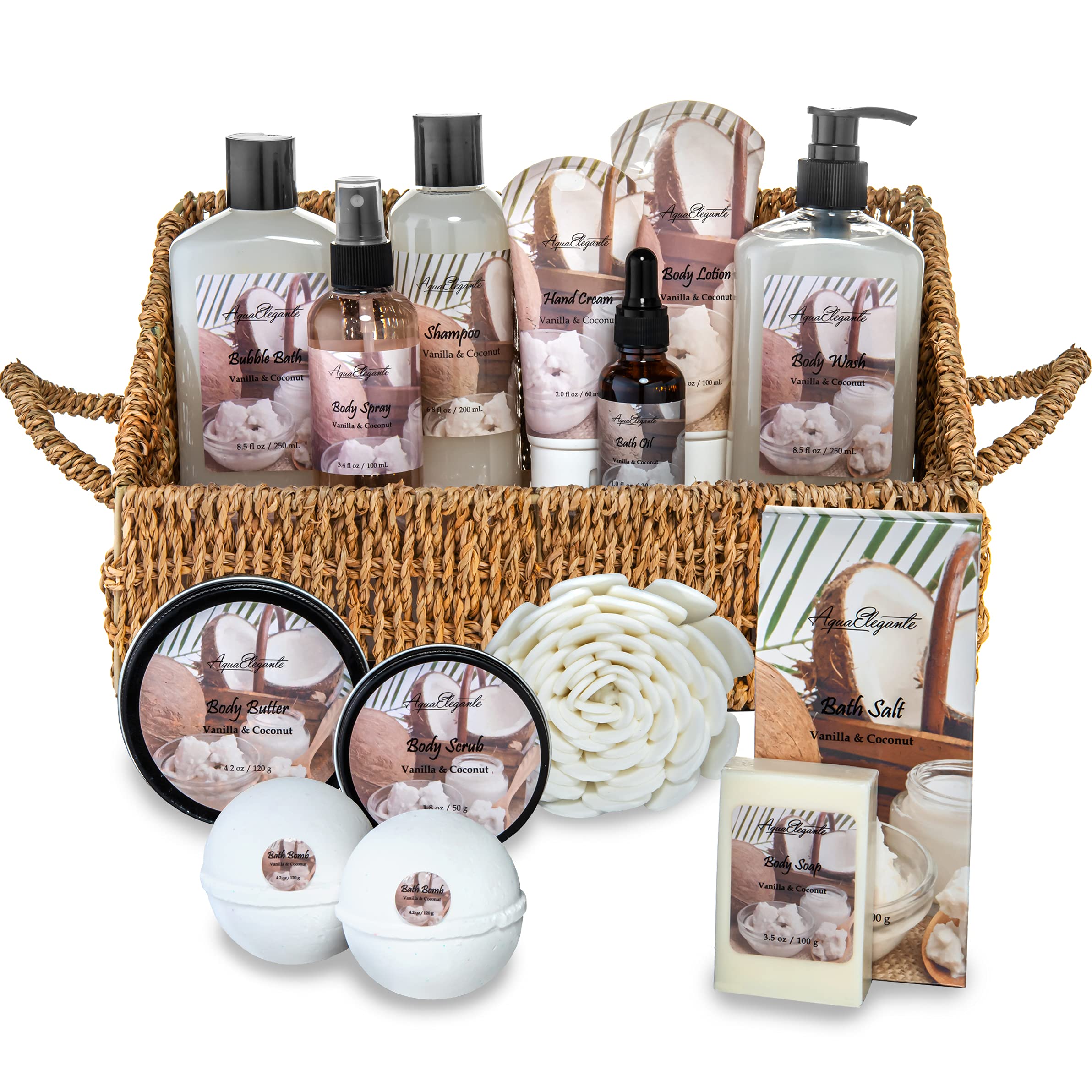 Coconut & Vanilla Luxury Spa Gift Basket