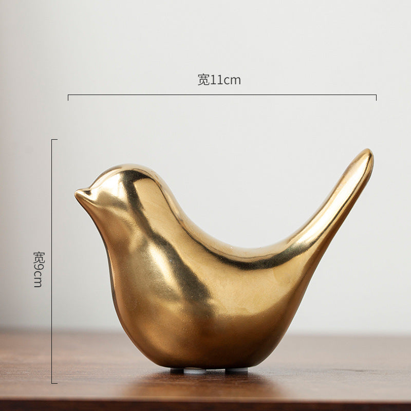 Nordic Minimalist Ceramic Bird Sculpture