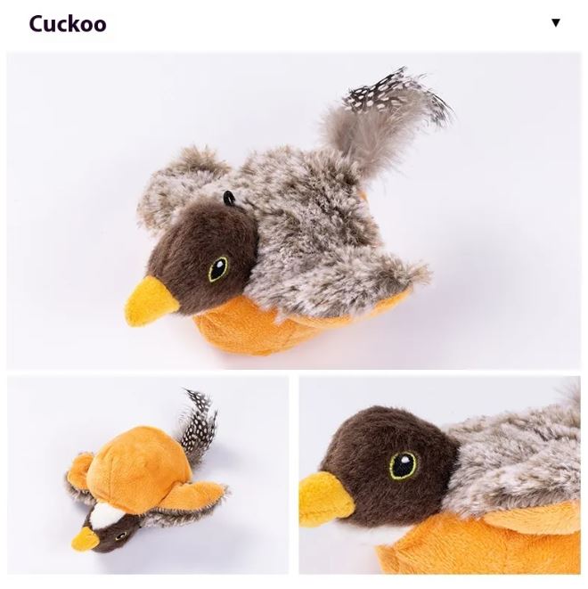 Flapping Bird Cat Toy — USB Rechargeable