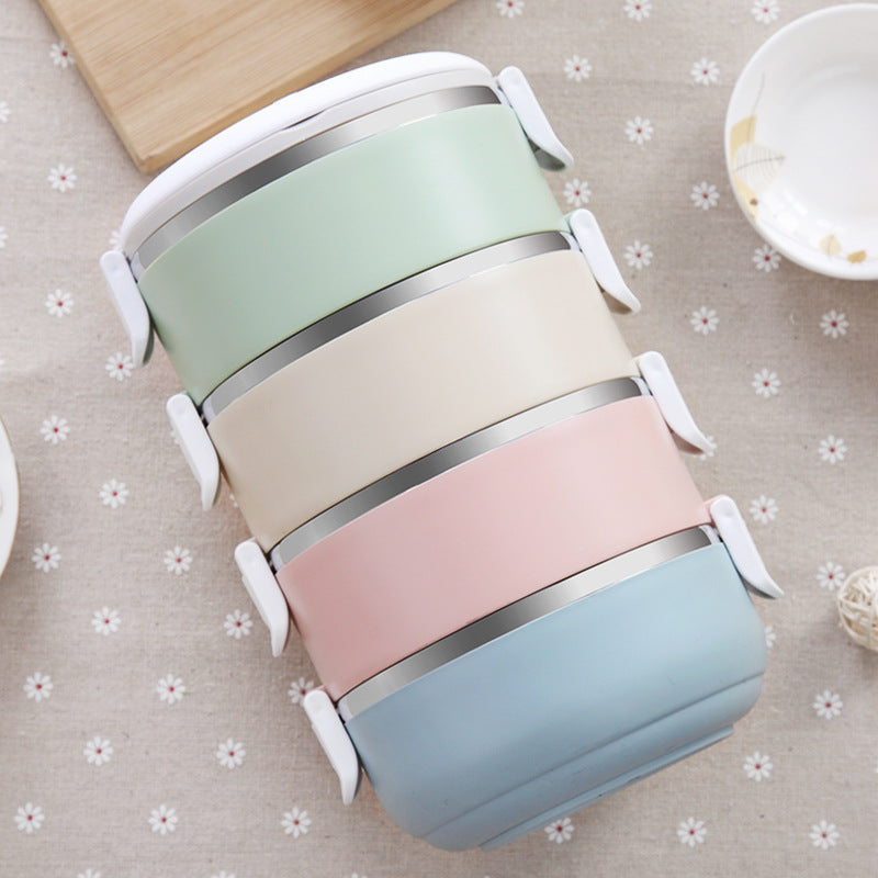 Japanese-Style Stainless Steel Insulated Lunch Box